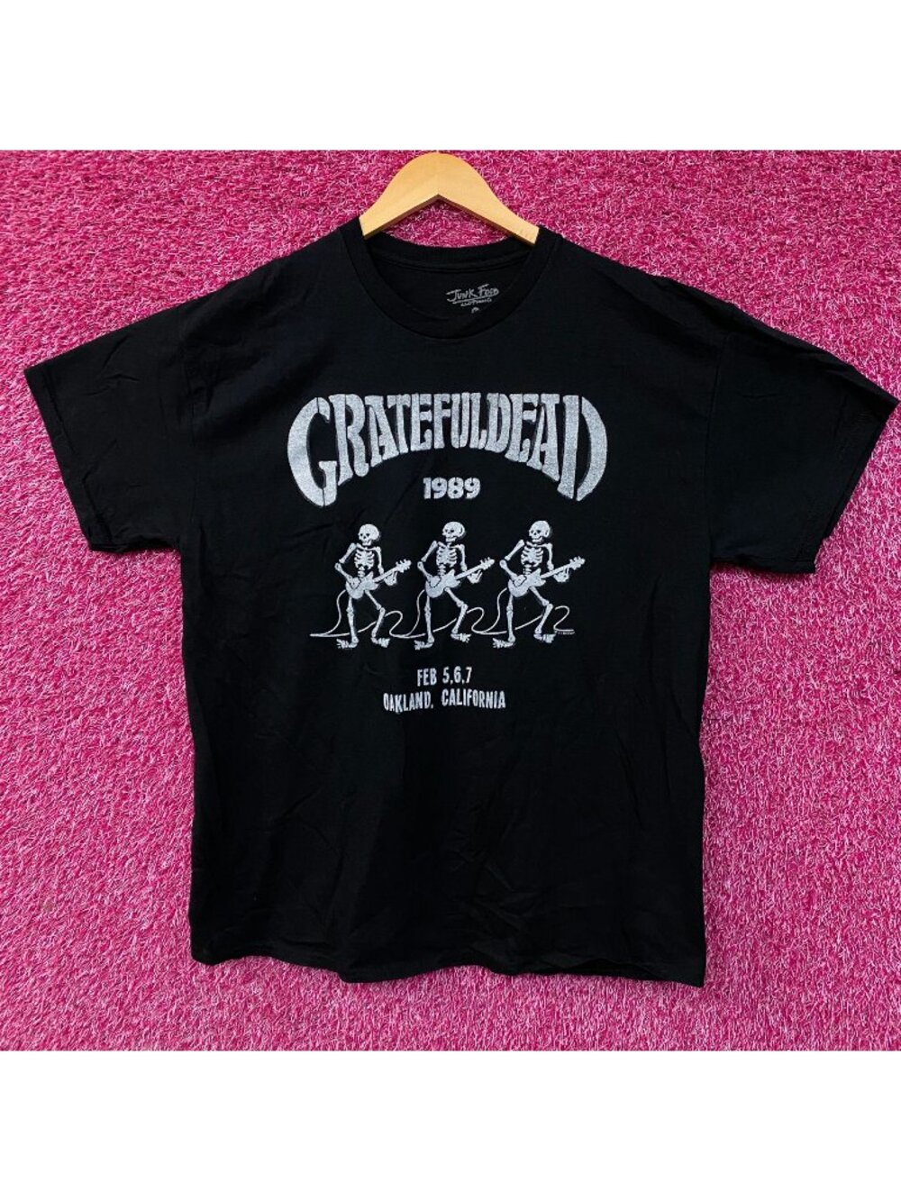 Junk Food Clothing Grateful Dead Live 1989 Vintage Style Graphic T-Shirt Large